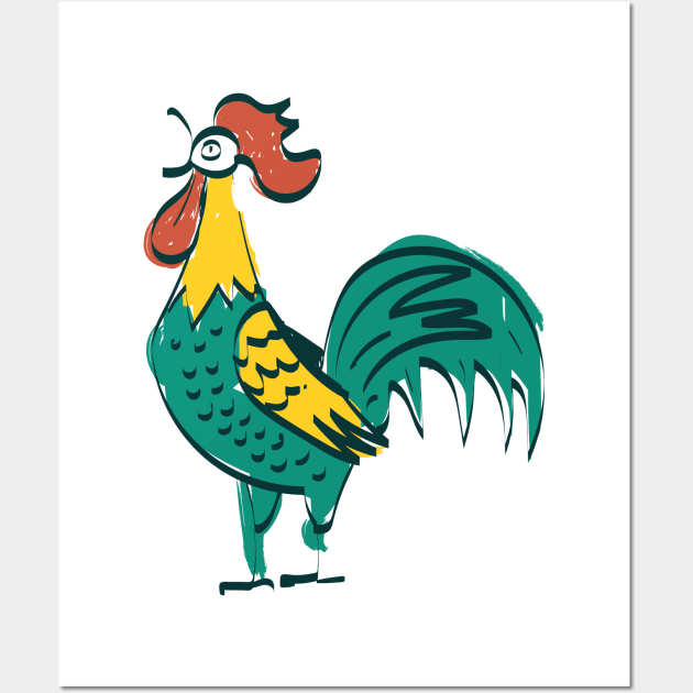 Cockerel Wall Art by nickemporium1